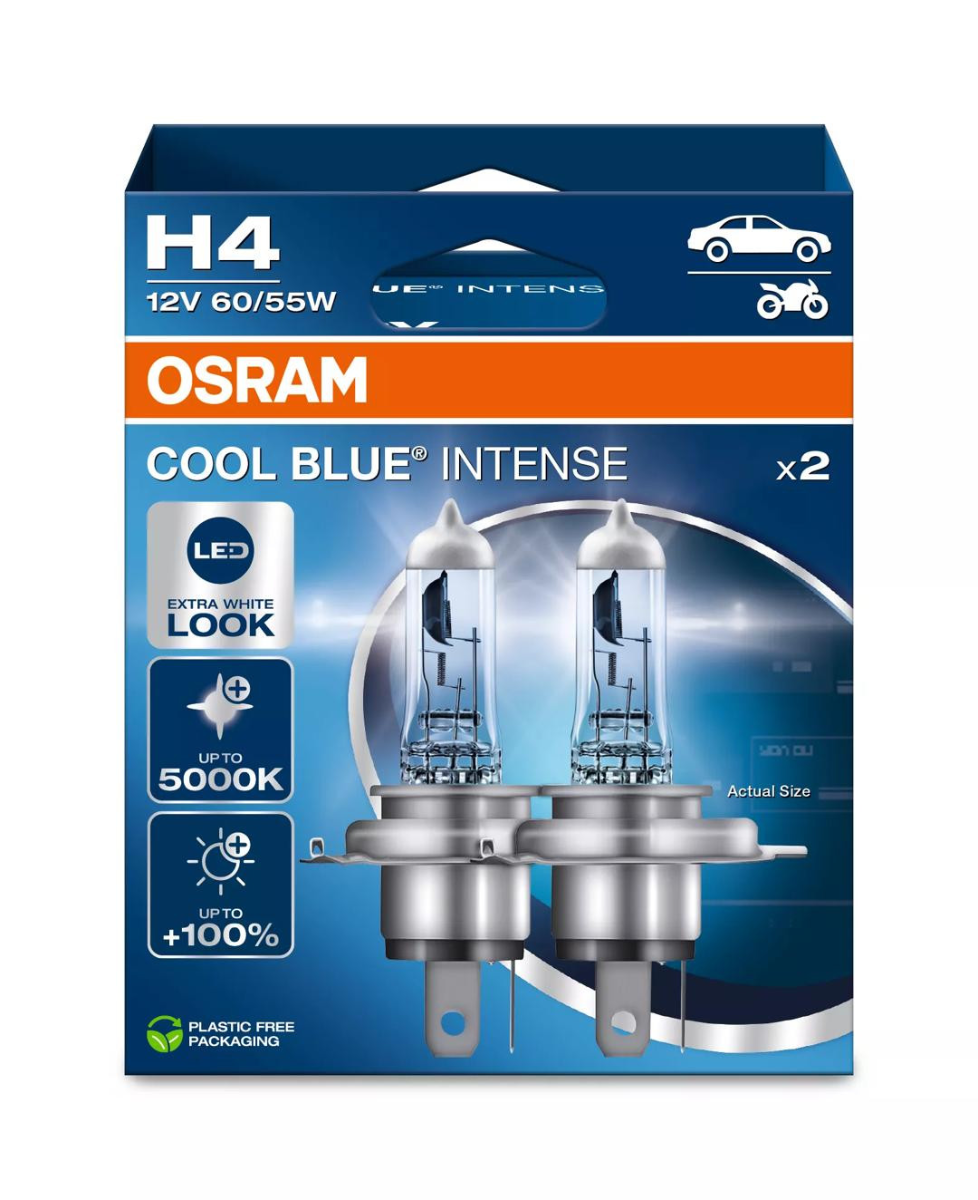 Bec Osram Cool Blue Intense H4 60/55W 12V P43t Set 2 buc