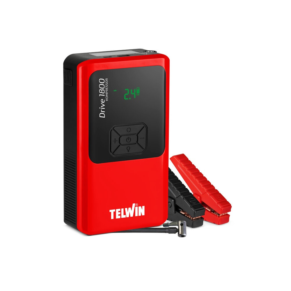 Starter auto 12V cu compresor și power bank Telwin Drive 1800