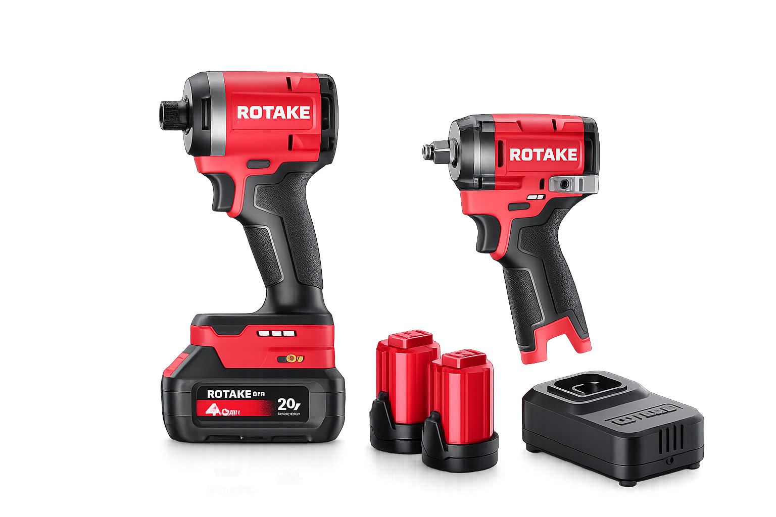 Pachet Pistol impact + Mașină de găurit/înșurubat ROTAKE T11 + D11 - CU ACUMULATORI și ÎNCĂRCĂTOR